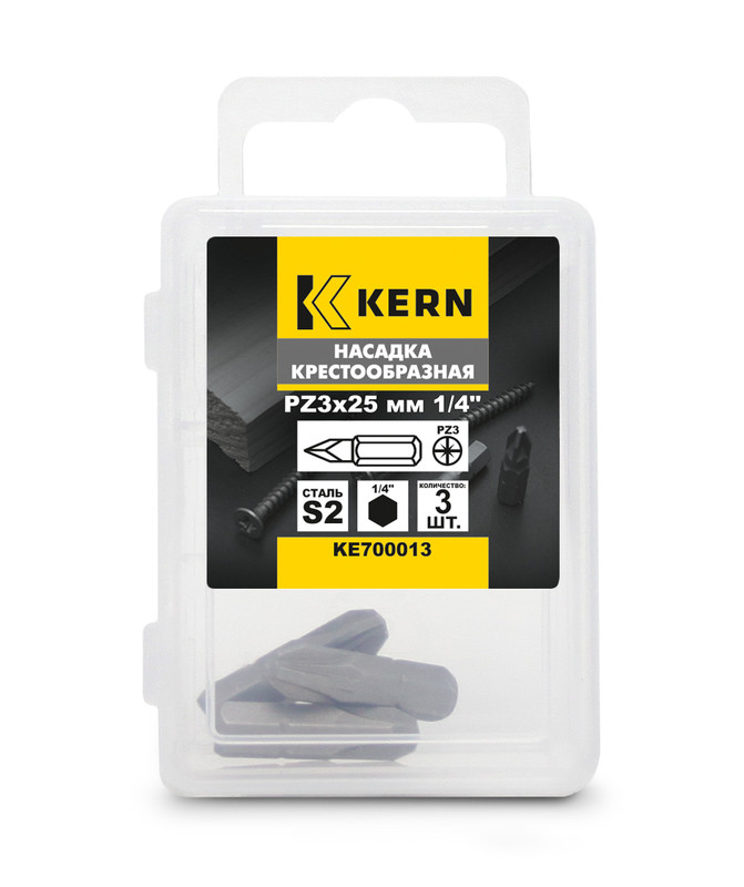 Насадка крестообразная PZ3х25мм 1/4