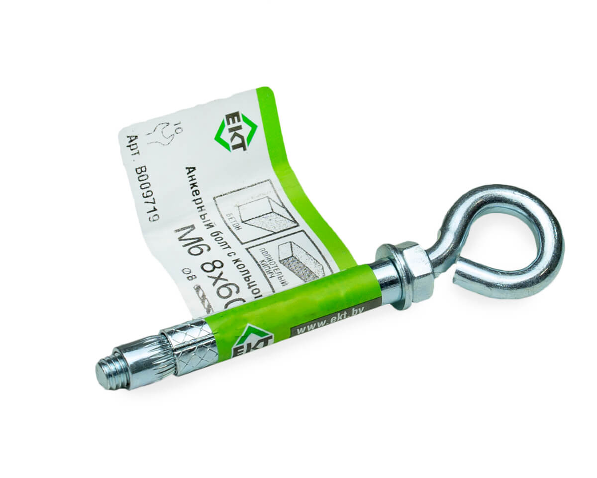 Анкерный болт с кольцом M6 8x60, ЕКТ (с этик./1шт)