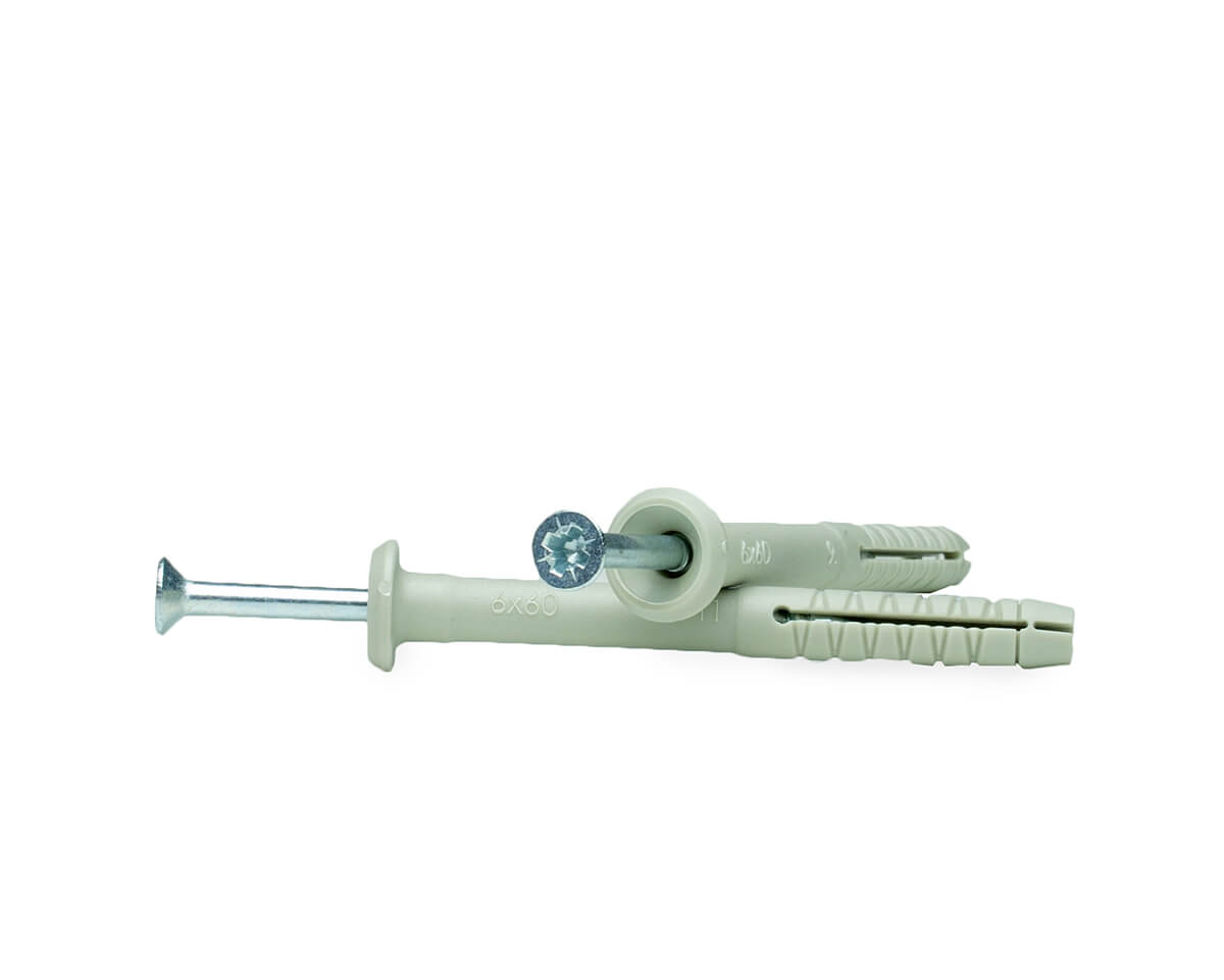 Дюбель-гвоздь GL, 6x60 гриб, нейлон, ЕКТ (пласт.конт./50шт)