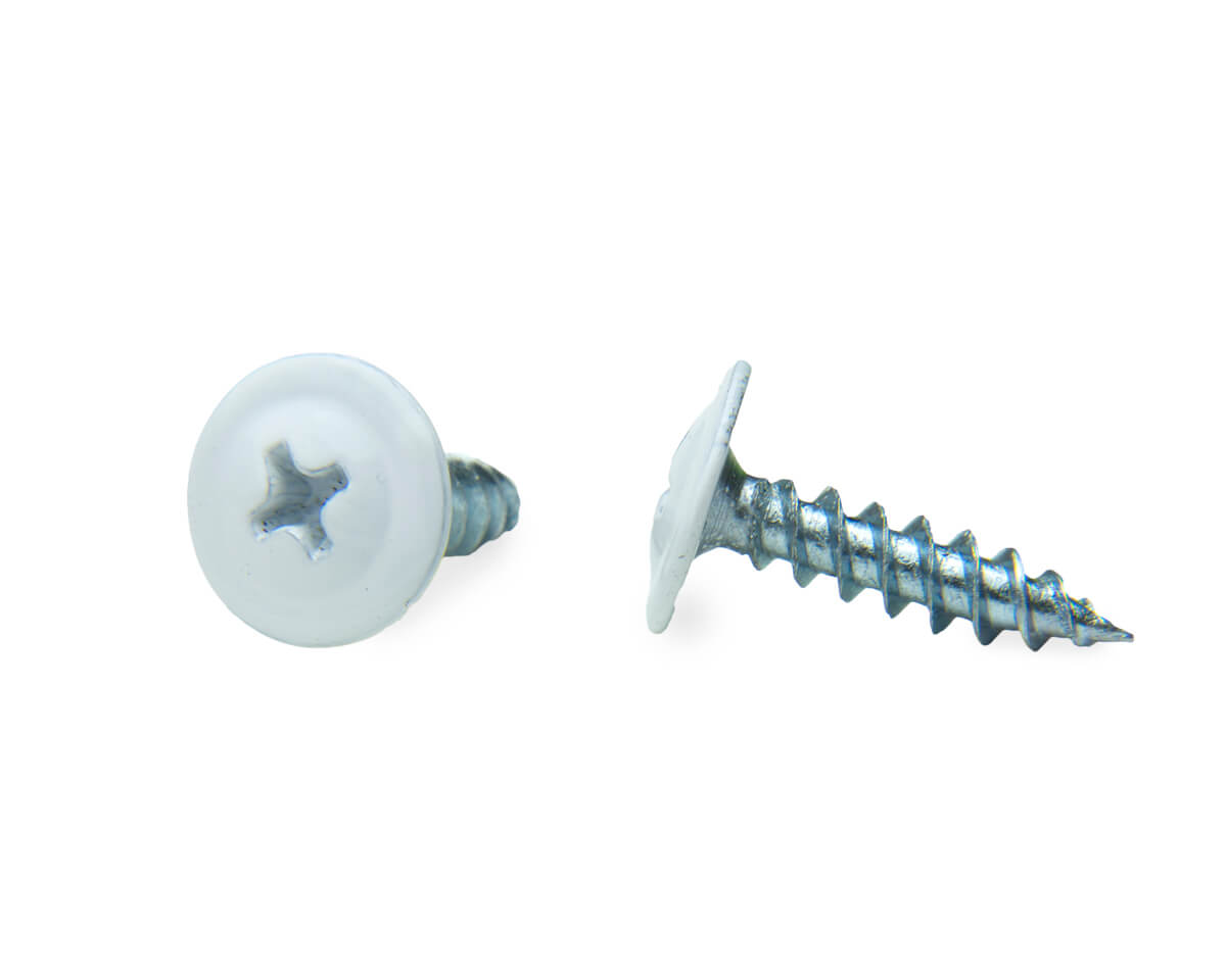 Саморез с п/ш, острый 4.2х16 RAL9003 (упак/100шт)