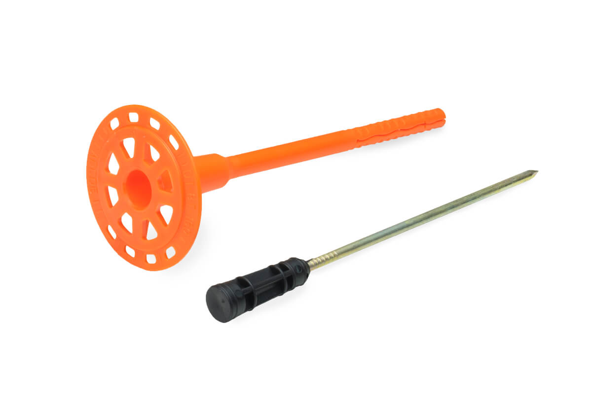 Дюбель тарельчатый 8x160 со стальным гвоздем с высокоэфф. термоголовкой DT-8T, ЕКТ (пакет/50шт)