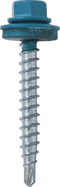 Саморез кровельный SRW-R, 4,8х29 сверло РТ1 RAL 5021 (синяя вода) (упак/3500шт)