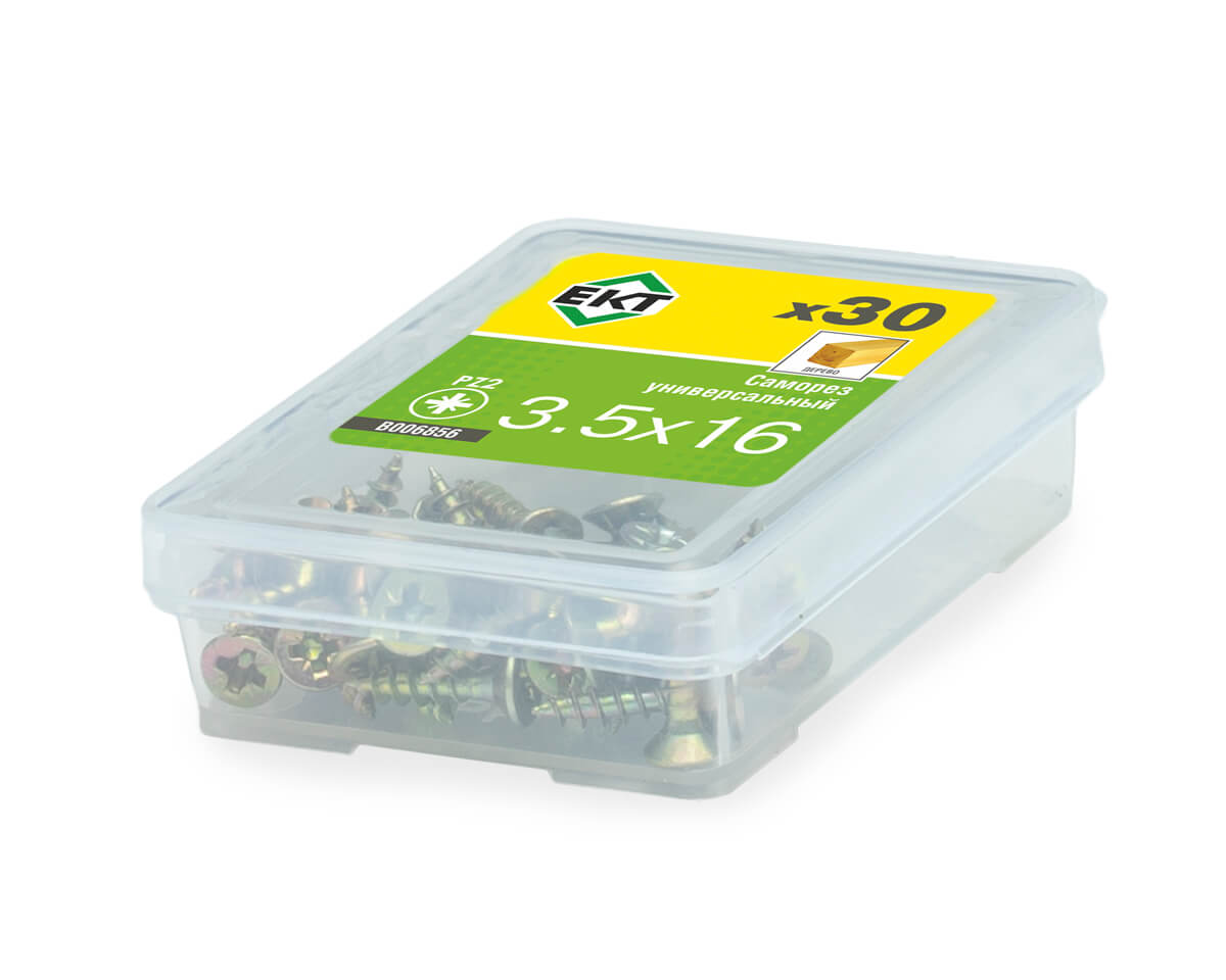 Саморез, желтый цинк 3,5х16 (упак/30шт)