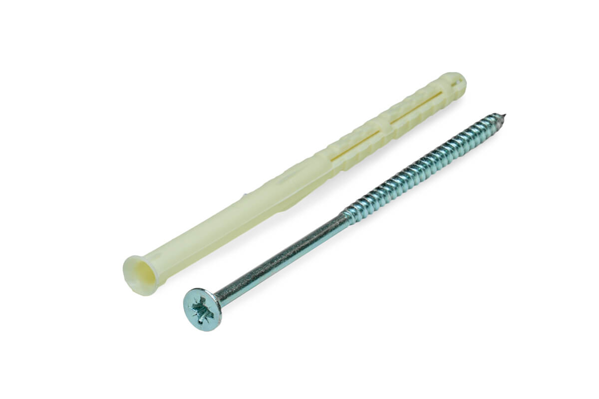 Рамный дюбель, двойная зона, под отвертку RDD 8x140 TORX, НЕЙЛОН KEW (упак/50шт)