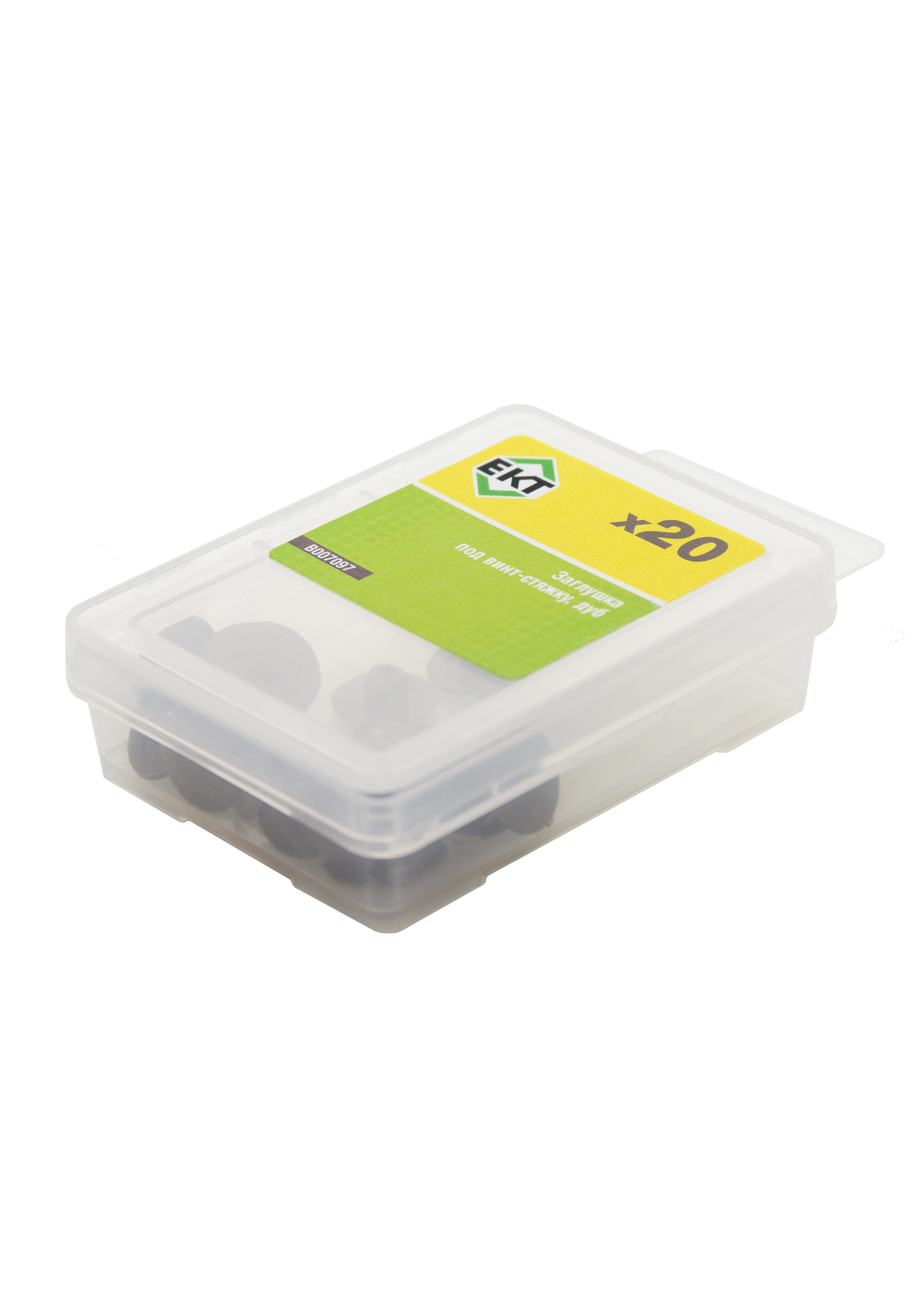 Заглушка декоративная под мебельный винт-стяжку, дуб (упак/20шт)