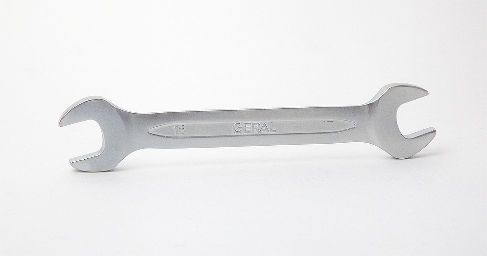 Ключ рожковый 16x17мм CrV GERAL (шт)
