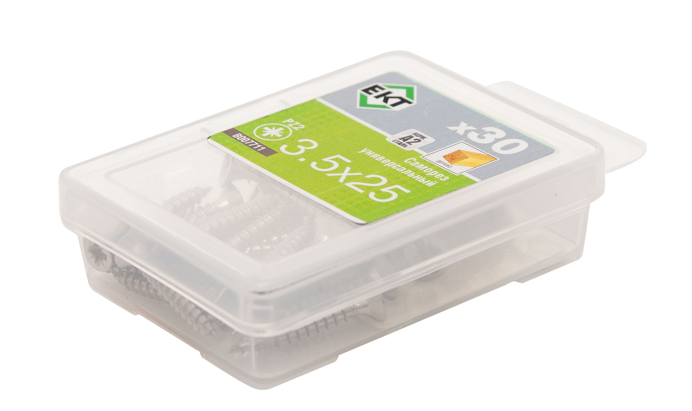 Саморез универсальный 3.5х25, НЕРЖ. СТАЛЬ, ЕКТ (упак/30шт)