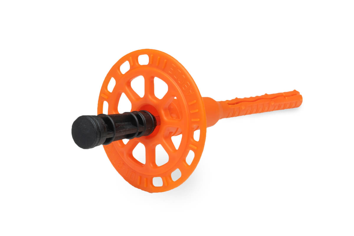 Дюбель тарельчатый 8x100 со стальным гвоздем с высокоэфф. термоголовкой DT-8T, ЕКТ (пакет/75шт)