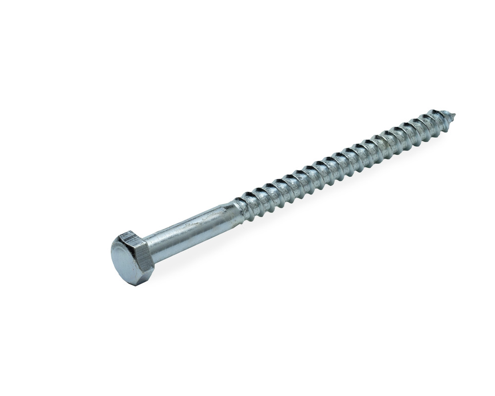 Саморез с 6-гранной головкой 12х160 острый, цинк (с этик./1шт)