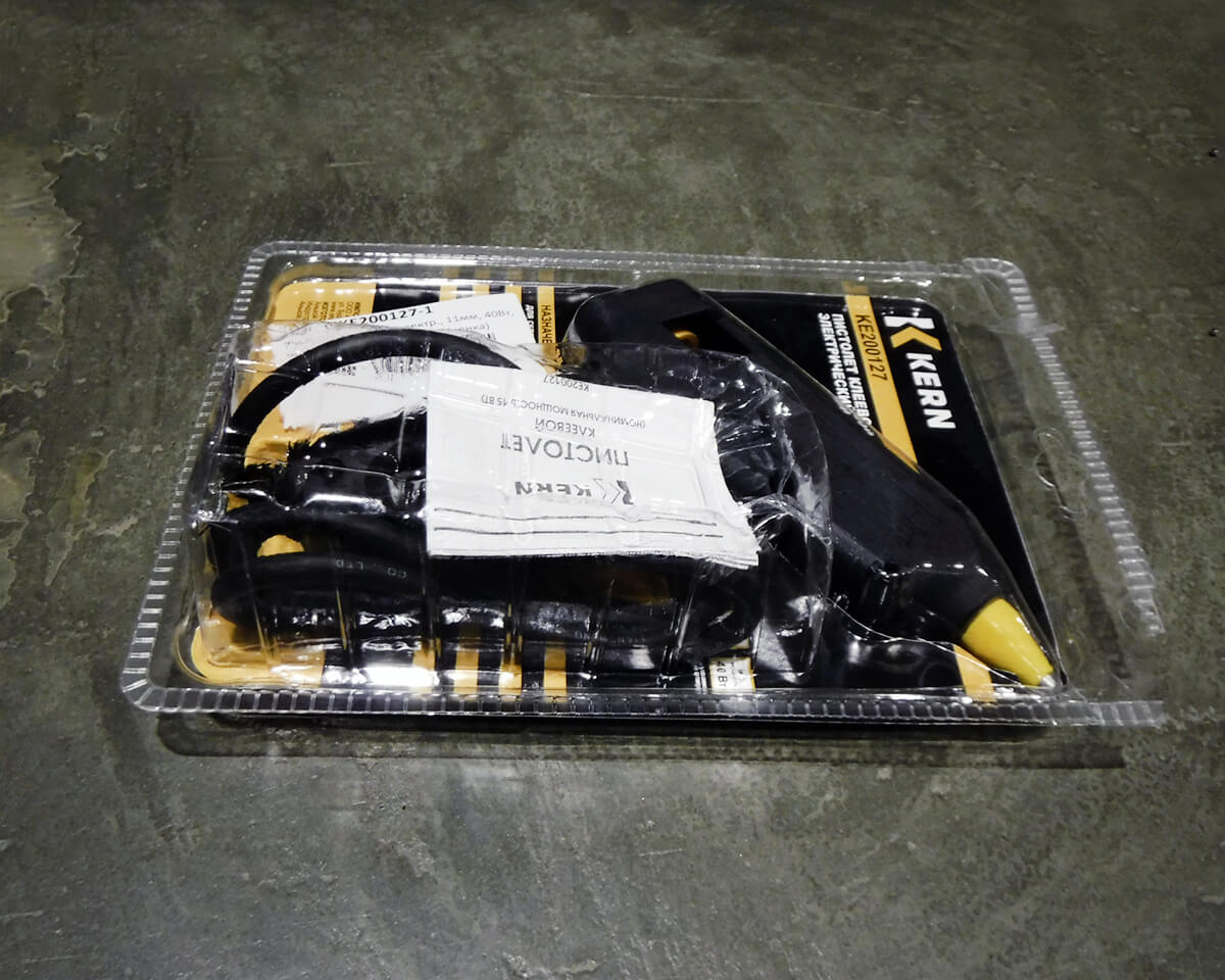 Пистолет клеевой электр., 11мм, 40Вт, термост. шнур KERN (шт) (Уценка)