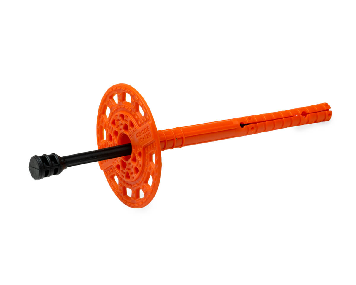 Дюбель тарельчатый 10х120 с полиамидным гвоздем DTI-10P (упак/350шт)