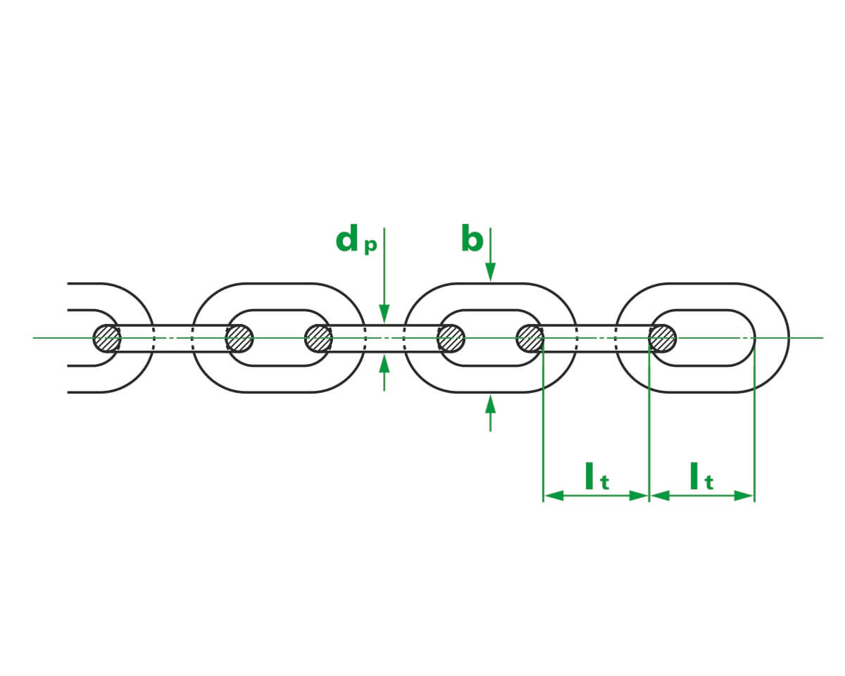 Цепь сварная SLC М6, короткое звено, DIN766 (бухта/30м)