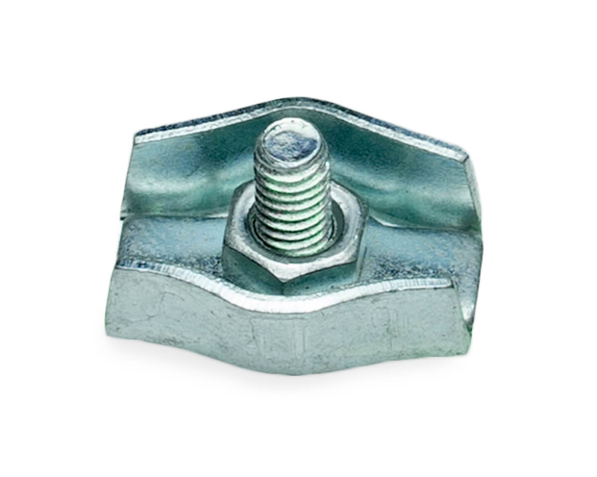 Зажим для стальных канатов 3 мм, одинарный, оцинк. (упак/4шт)