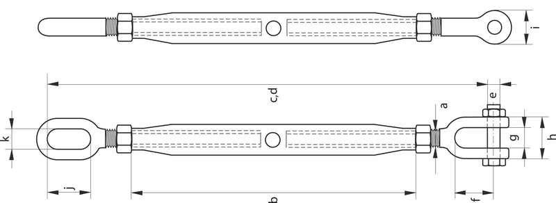 Талреп (открытый конец-кольцо) М24, DIN1480 (шт)