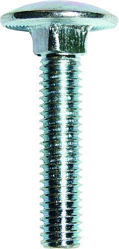 Болт мебельный М10х130, DIN603, прочн. 4.8, цинк (упак/25шт)
