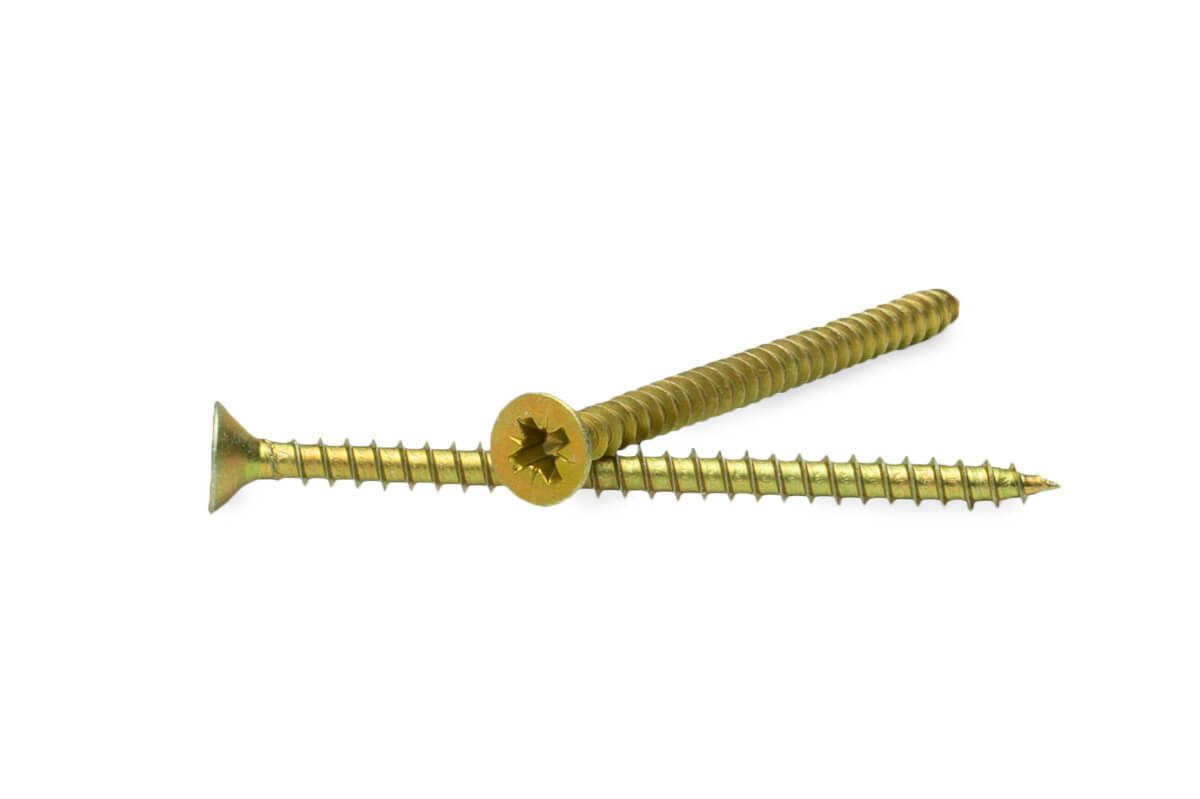 Саморез универсальный 4.0x60, желтый цинк, дой-пак S, МОНТАЖ (пакет/25шт)