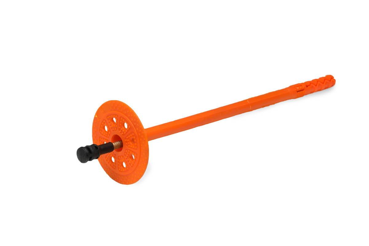 Держатель теплоизоляции 10x220 со стальным гвоздем с термо-загл. DTM-N + GT-MT (упак/200шт)