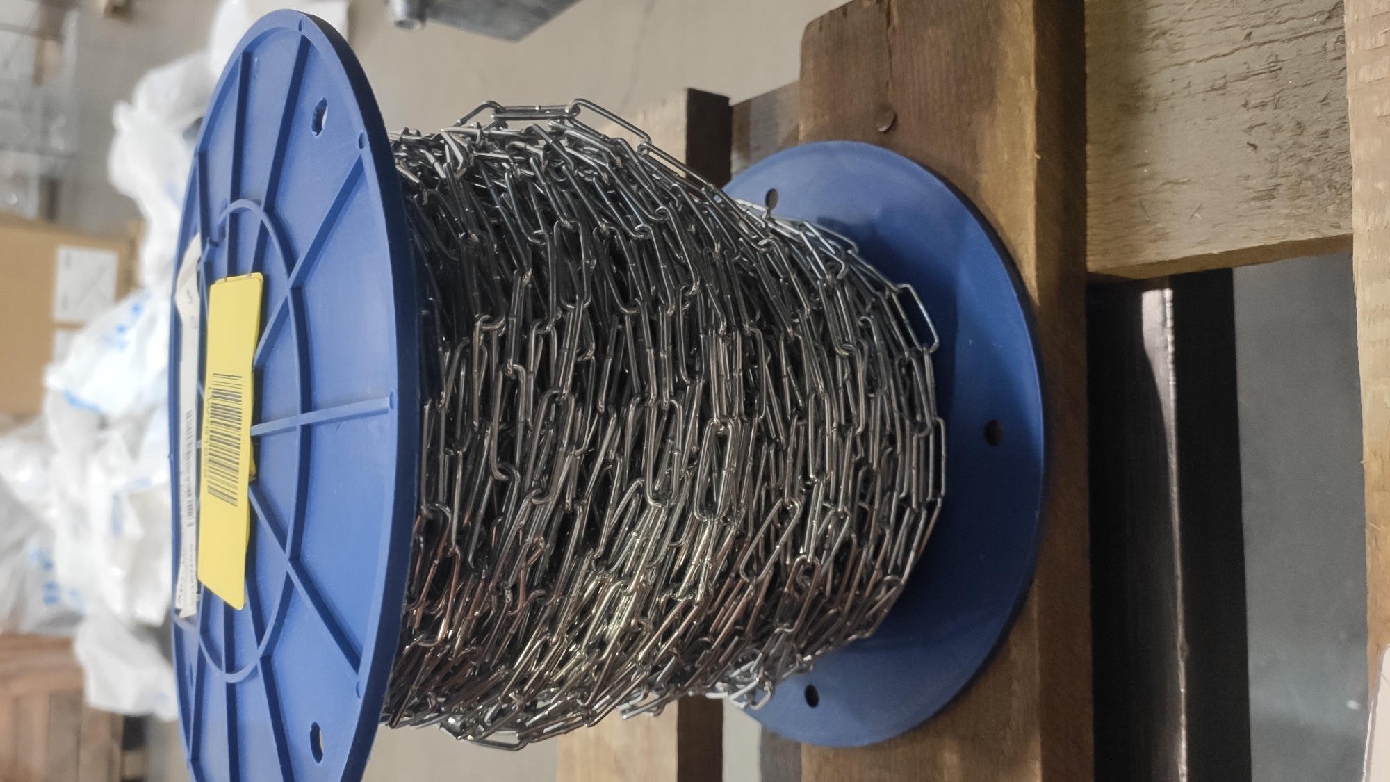 Цепь сварная LLC М2, длинное звено, DIN763 (бухта/100м) (Уценка)