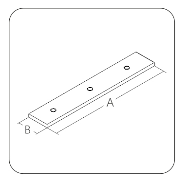 Пластина соединительная узкая 50x15/2 LW1, желтый цинк (шт)