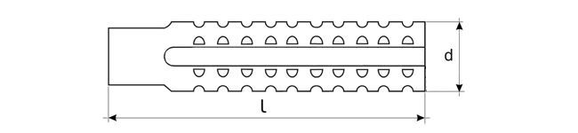 Универсальный металлический дюбель 6х32 (упак/100шт)