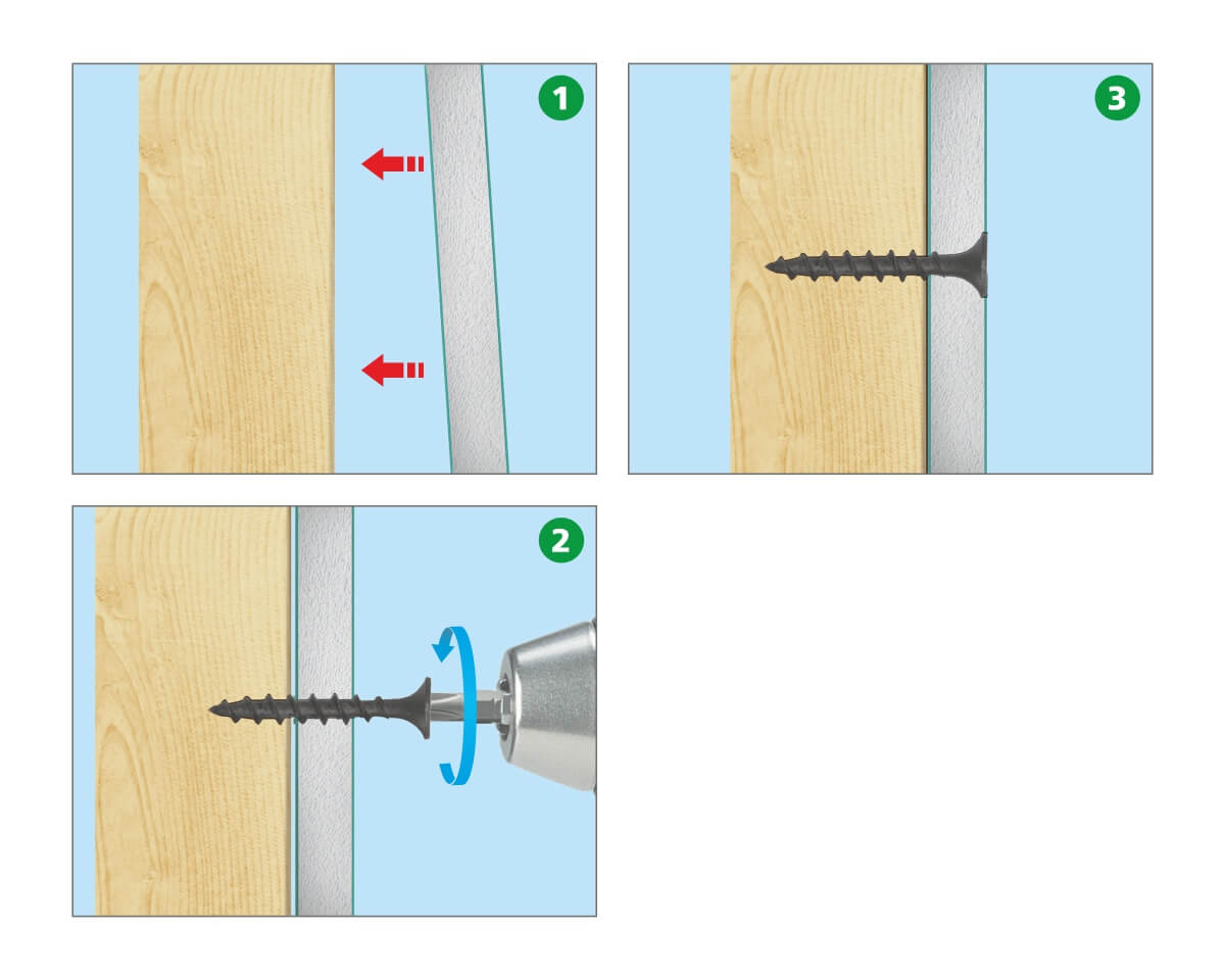 Саморез для гипсокартона SGD, 4,8х127, крупный шаг (к дереву), фосфат, ЕКТ (упак/1.000шт)