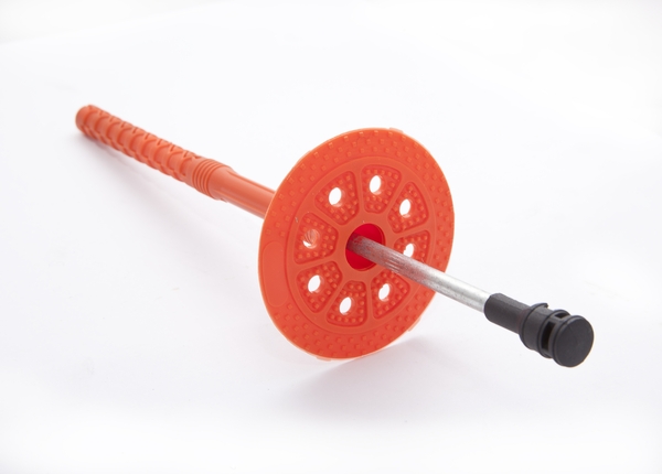 Держатель теплоизоляции с удл.зоной 10х400 со стальным гвоздем с термо-загл.DTM-UZ+GT-MT(упак/100шт)