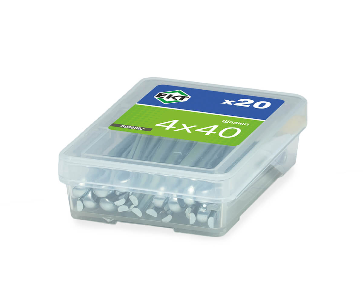 Шплинт, 4x40, цинк, ЕКТ (упак/20шт)