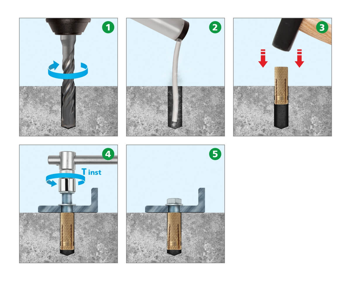 Латунная цанга M5 (упак/200шт)