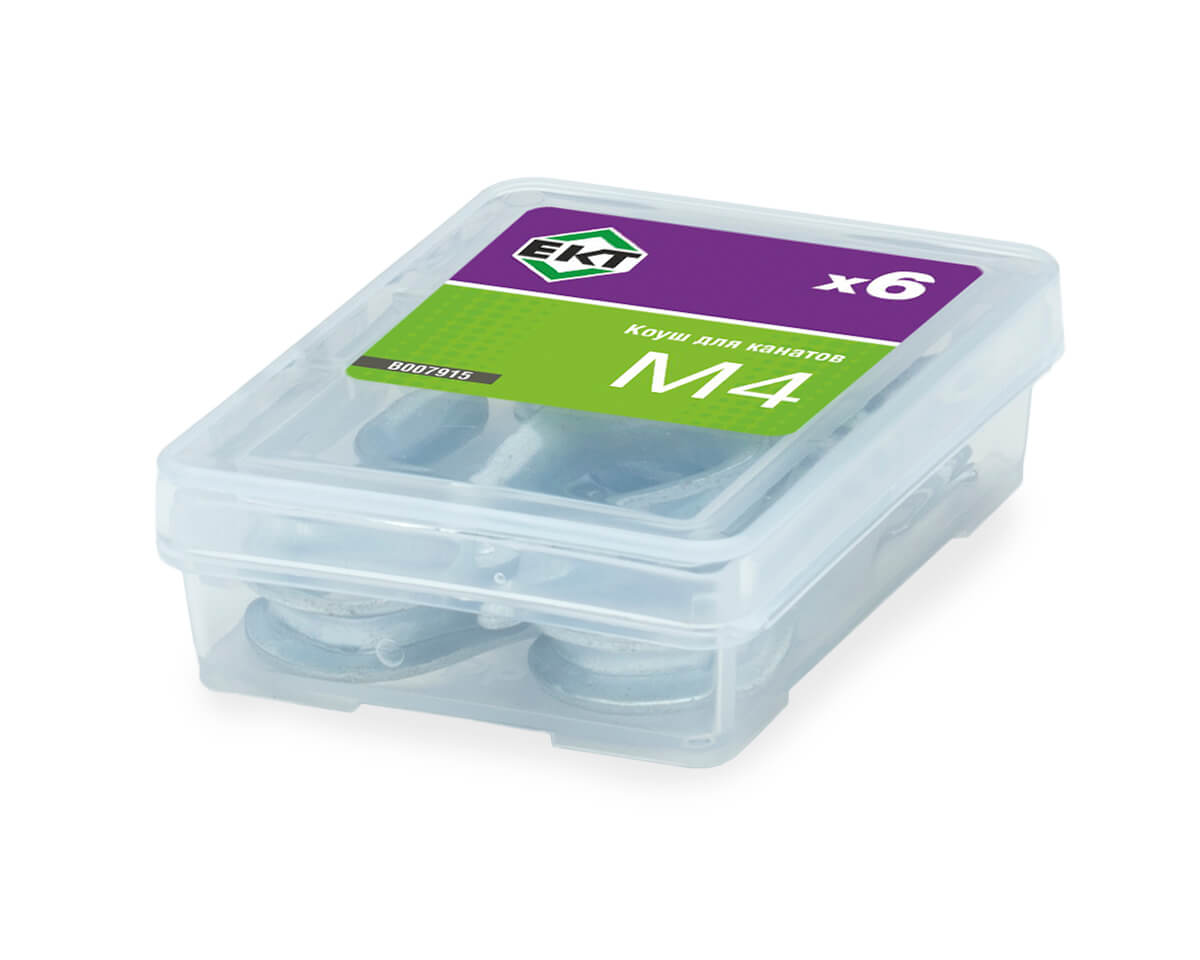 Коуш для канатов М4, DIN6899 (упак/6шт)