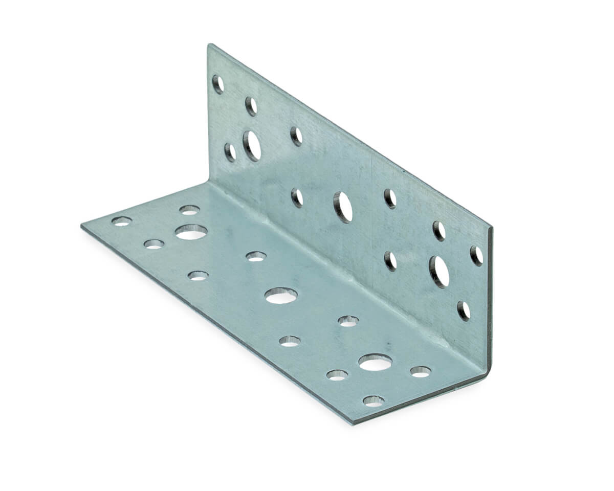 Уголок крепежный равносторонний 40x40x120x2,0 мм KUR-40-120 (упак/100шт)