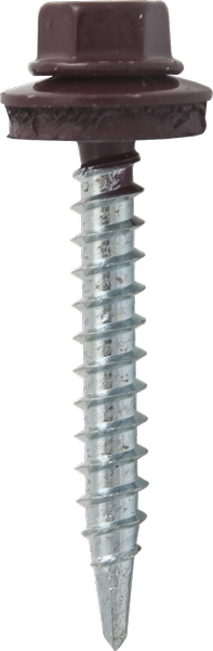 Саморез кровельный SRW-R, 4,8х38 сверло РТ1 RAL 3005 (красное вино) (упак/200шт)