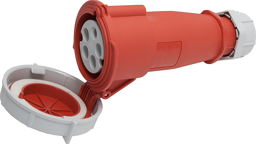 Розетка силовая переносная 32A, 5p, IP67 РПП32-901 РБ (шт)