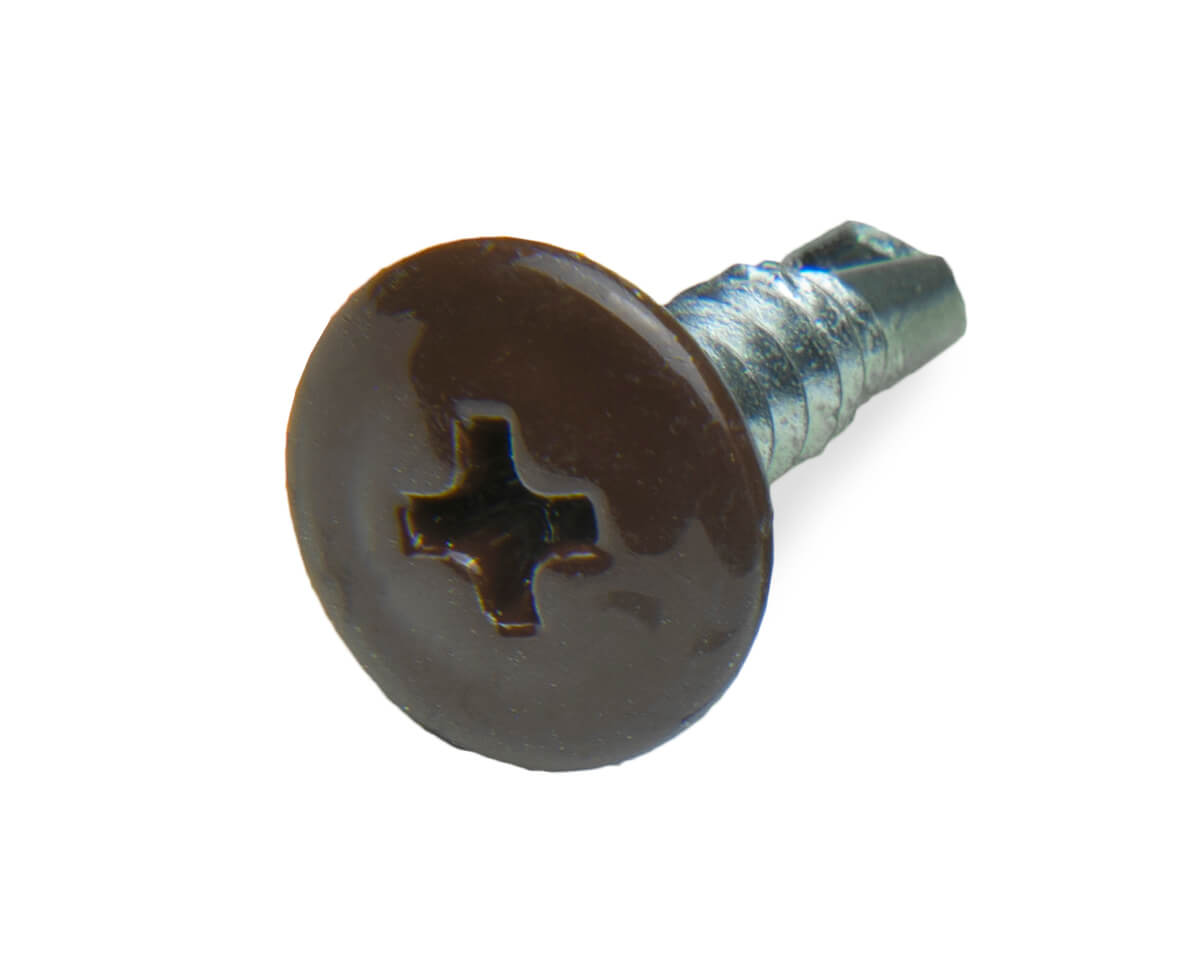 Саморез с п/ш SPS, сверло 4,2x16 RAL8017 (упак/10000шт)