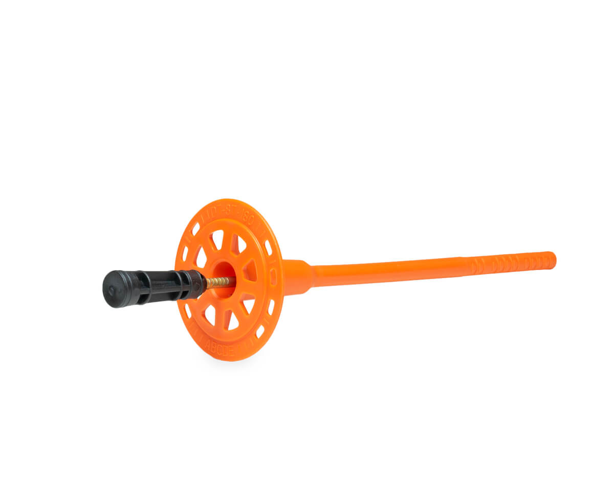 Дюбель тарельчатый 8x180 со стальным гвоздем с высокоэфф. термоголовкой DT-8T, ЕКТ (пакет/50шт)