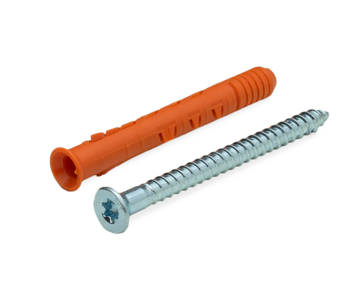 Рамный дюбель с пот/борт., шуруп потай TX, 10x80 RD-X, НЕЙЛОН ЕКТ (упак/50шт)