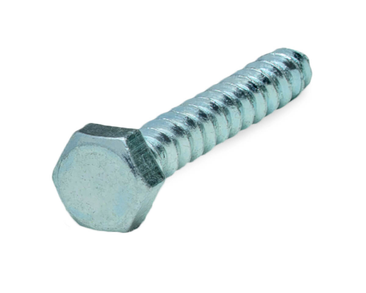 Саморез с 6-гранной головкой, 6.0x40 острый, цинк, ЕКТ (упак/10шт)