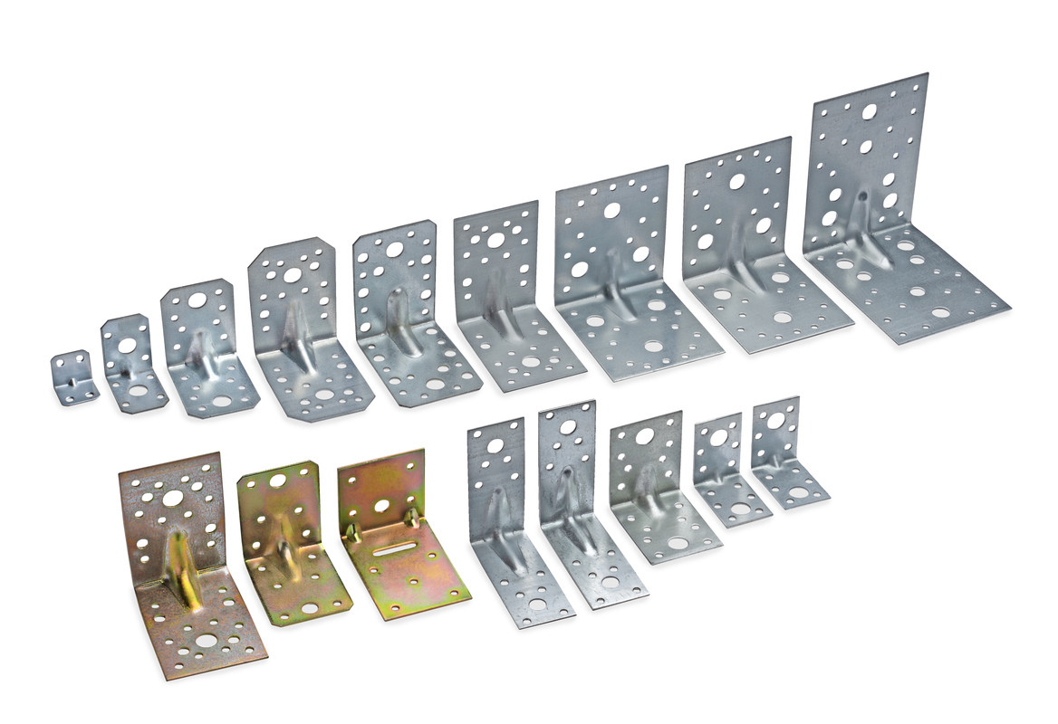 Крепежный уголок оцинкованный усиленный 105x105x90x1,5 мм KUU-105x1,5 (упак/4шт)