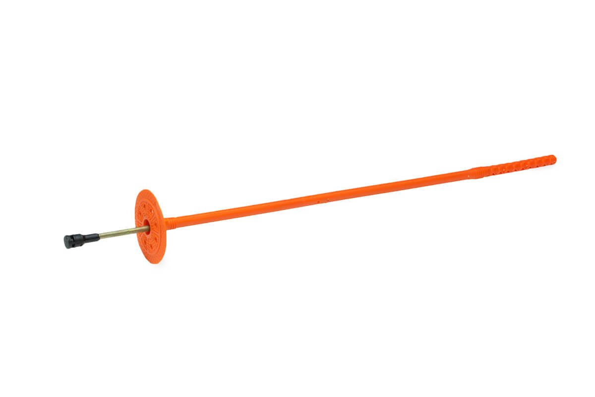 Держатель теплоизоляции с удл.зоной 10х400 со стальным гвоздем с термо-загл.DTM-UZ+GT-MT(упак/100шт)