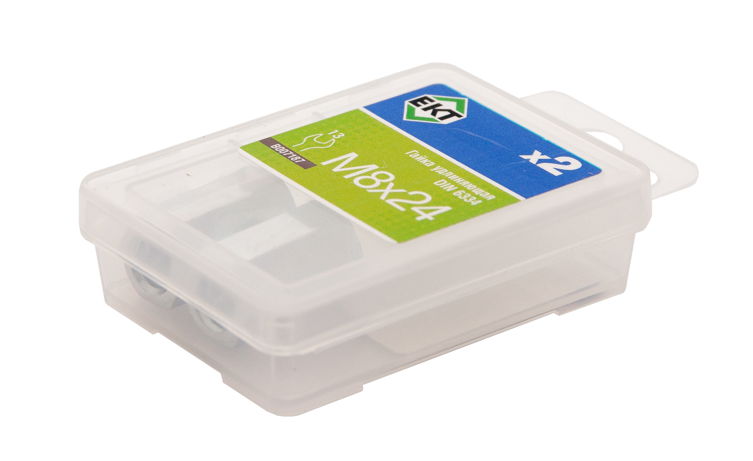 Удлиняющая гайка М 8х24 DIN 6334, класс прочности 6 (упак/2шт)