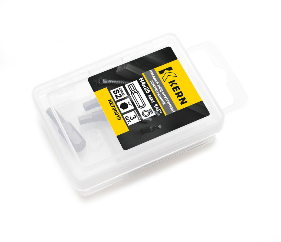 Насадка под внутренний шестигранник H4х25мм 1/4