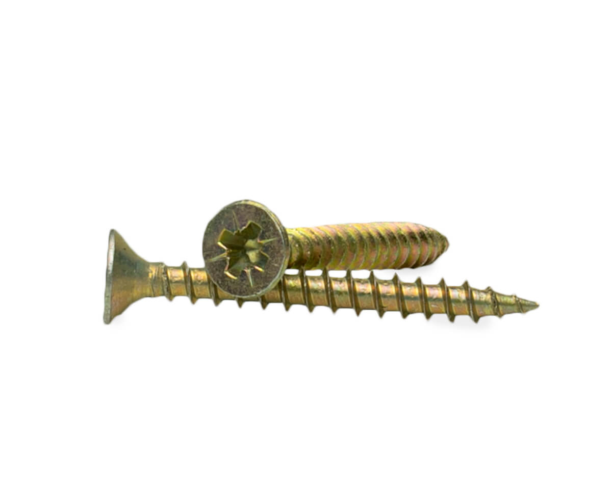 Саморез универсальный 4.0x35, желтый цинк, дой-пак M, МОНТАЖ (пакет/300шт)