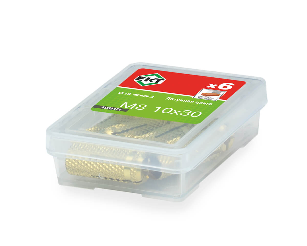 Латунная цанга M8, ЕКТ (упак/6шт)