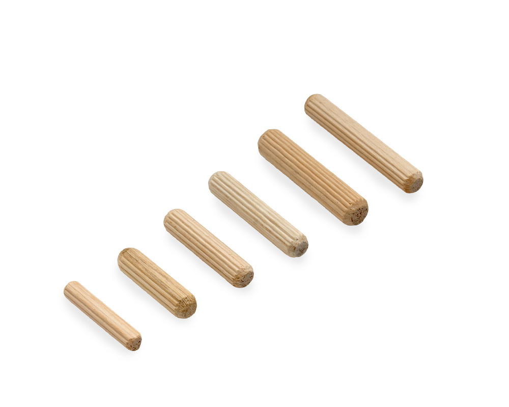 Шкант мебельный 10x45мм деревянный (пакет/100шт)