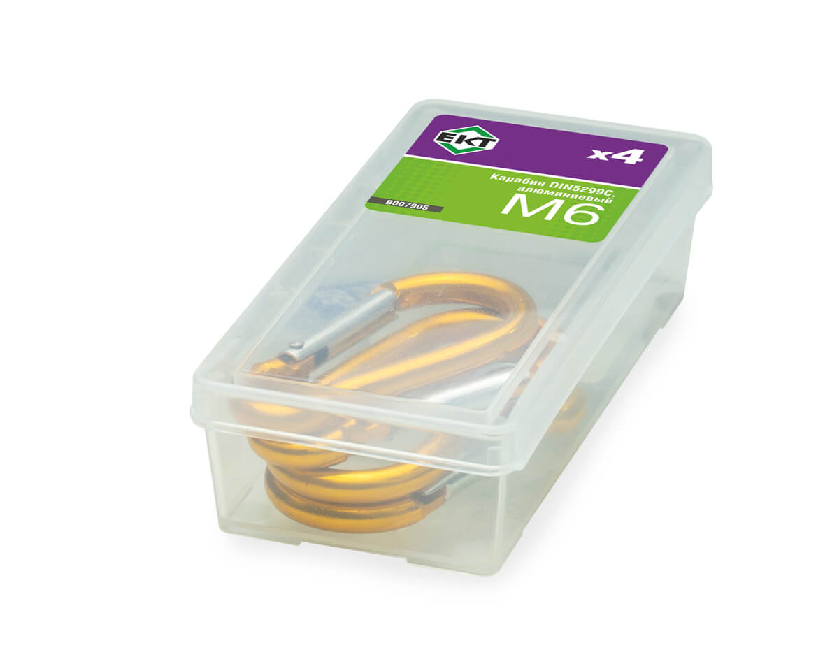 Карабин M6, DIN5299С, алюминиевый (упак/4шт)
