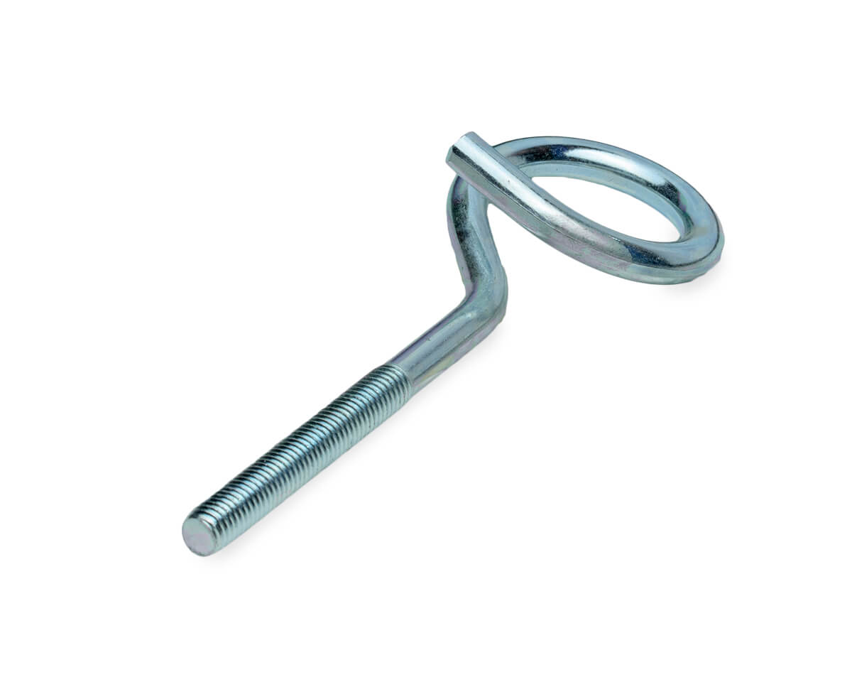 Крюк качельный с метрической резьбой 6х80, прочн. 4.8 (упак/100шт)