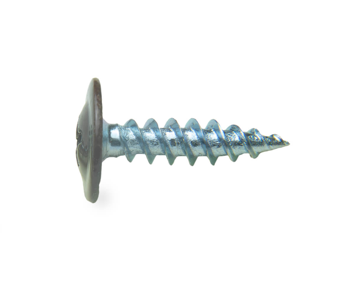 Саморез с п/ш SPO, острый 4.2х16 RAL8017 (упак/500шт)