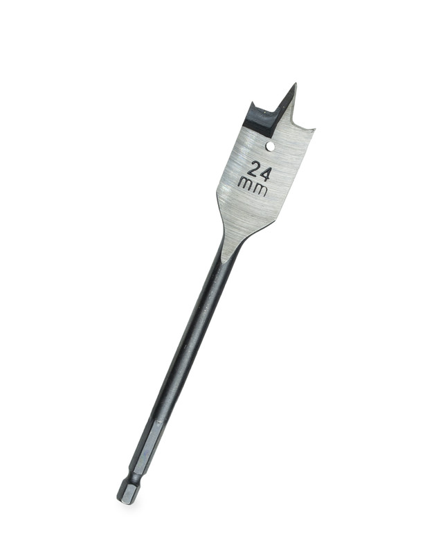 Сверло по дереву 24x160мм, перьевое, 6-гран хвостовик CARBON (шт)