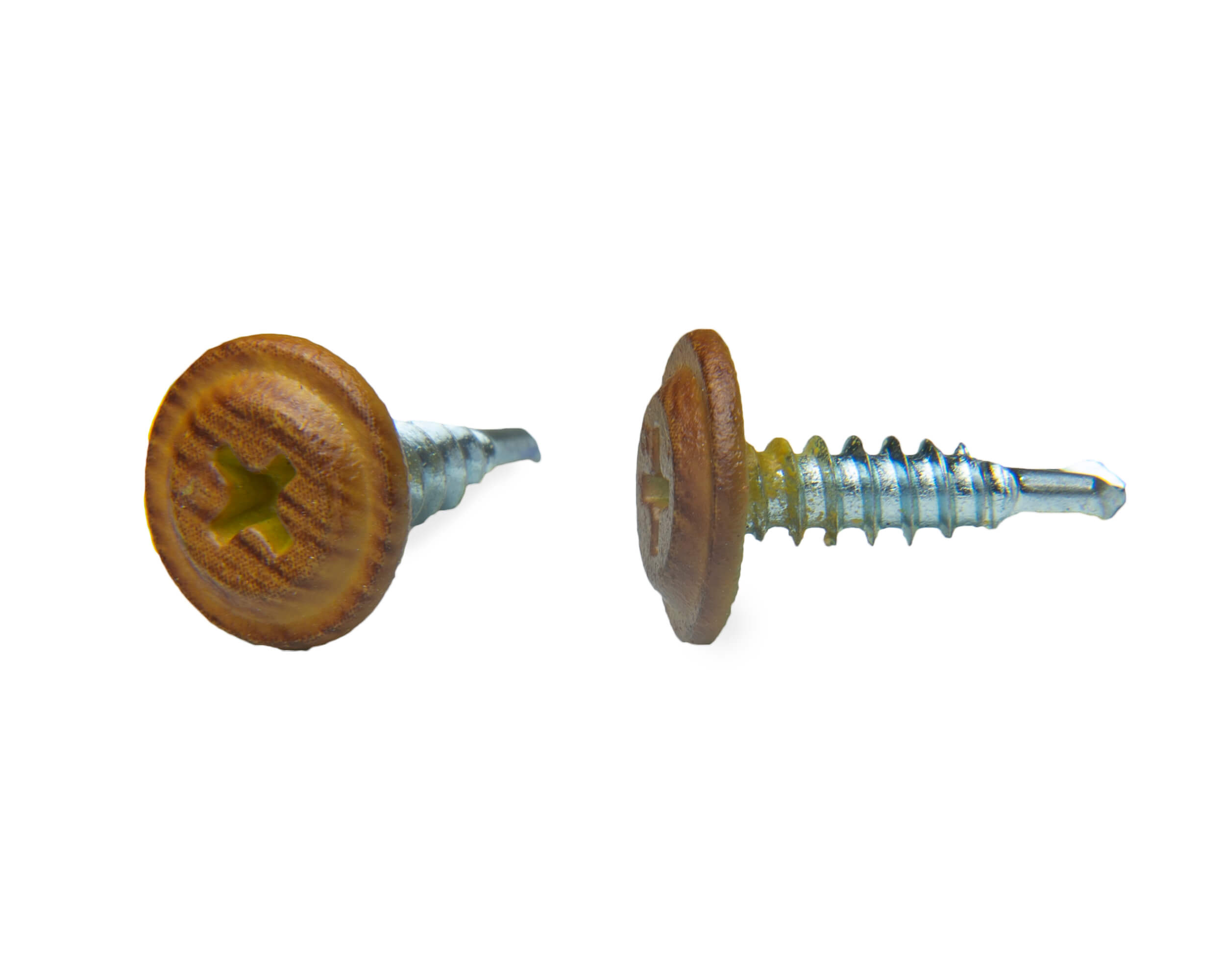 Саморез с п/ш 4.2х16 сверло, PRINTECH (Орех), ЕКТ (упак/100шт)