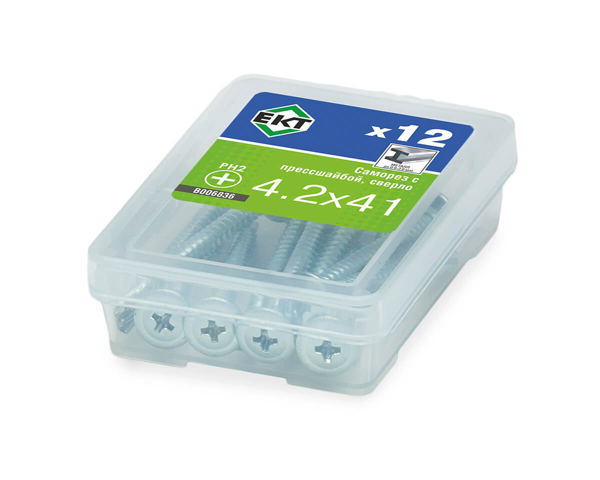 Саморез с п/ш, сверло 4,2х41 (упак/12шт)