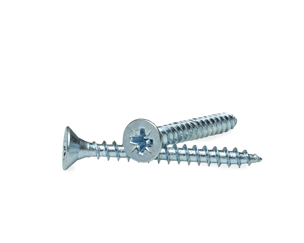 Саморез универсальный 4.5х45, белый цинк (упак/4кг)